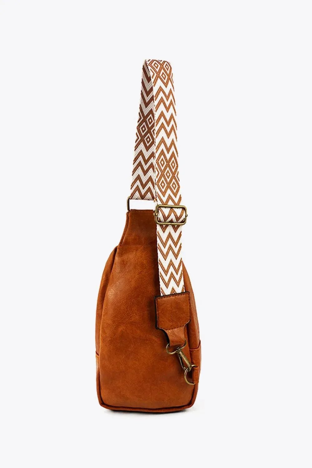 Stylish Adjustable PU Leather Sling Bag - Look Great On the Go!