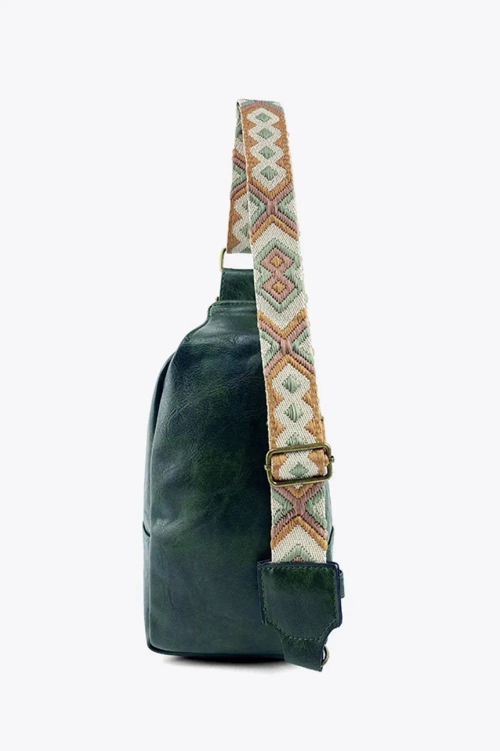 Stylish Adjustable PU Leather Sling Bag - Look Great On the Go!
