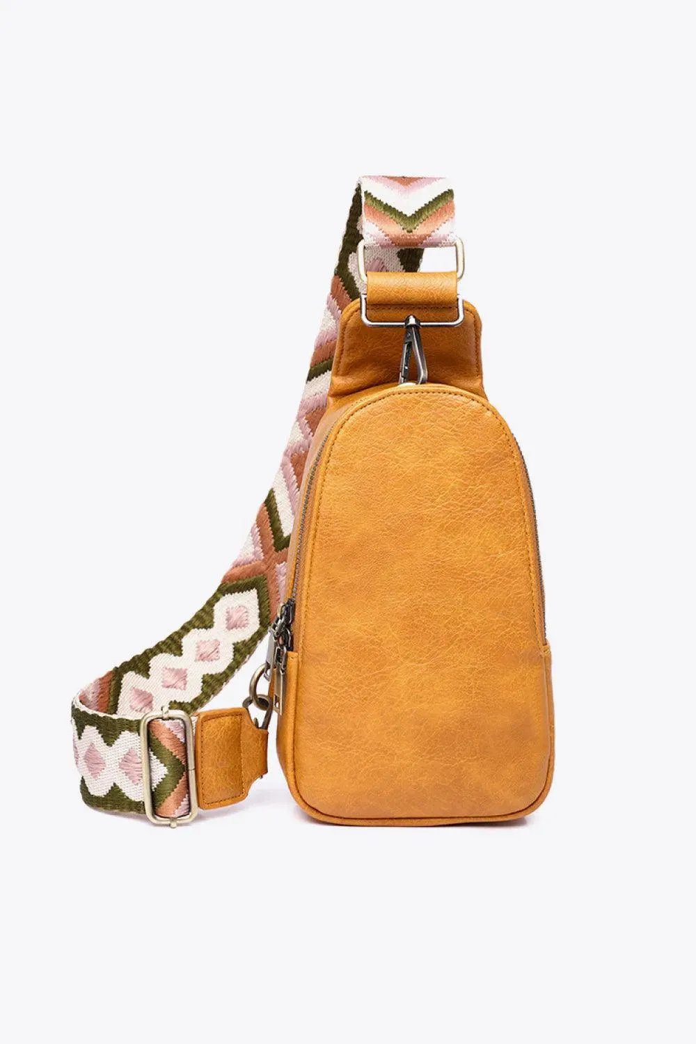 Stylish Adjustable PU Leather Sling Bag - Look Great On the Go!