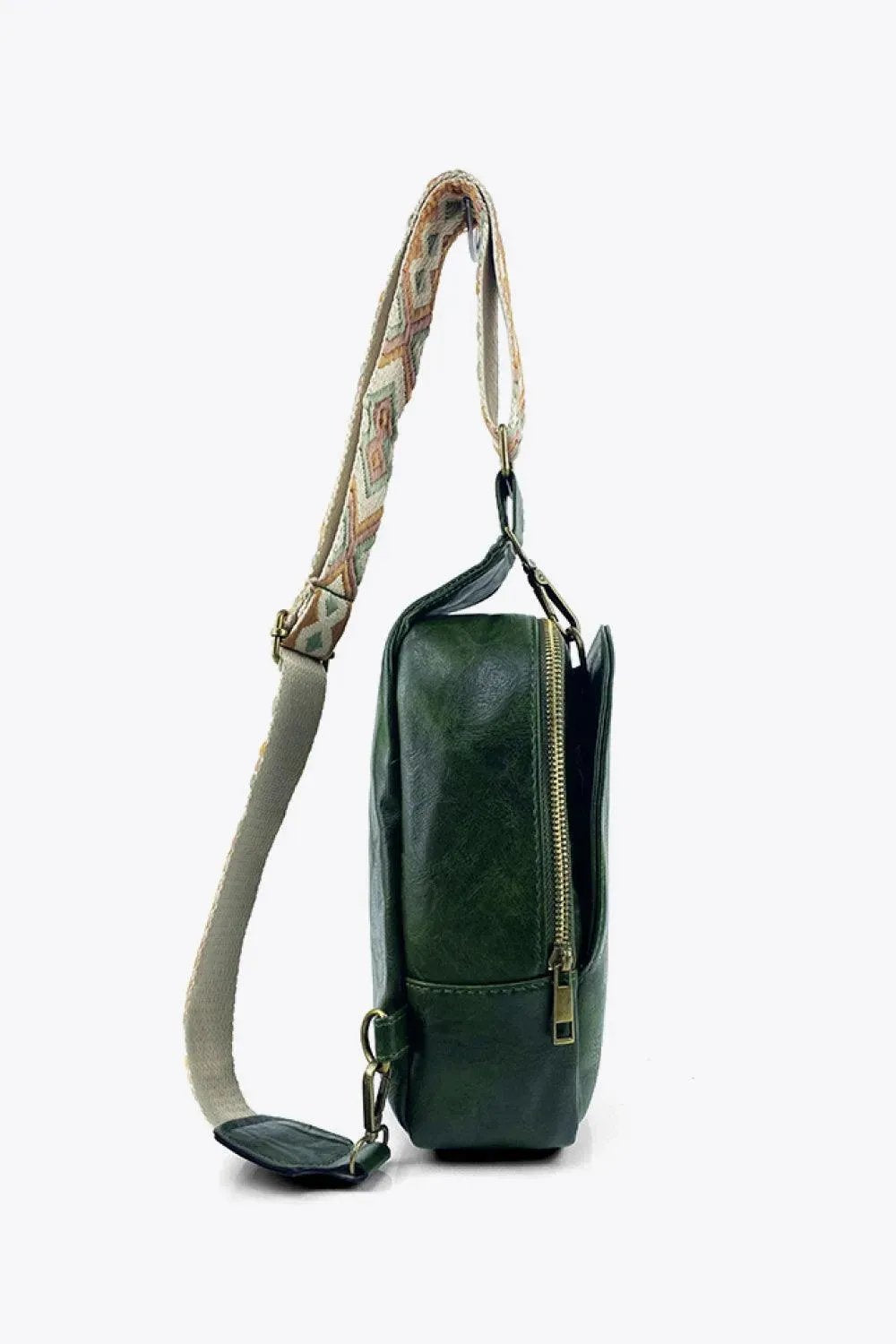 Stylish Adjustable PU Leather Sling Bag - Look Great On the Go!