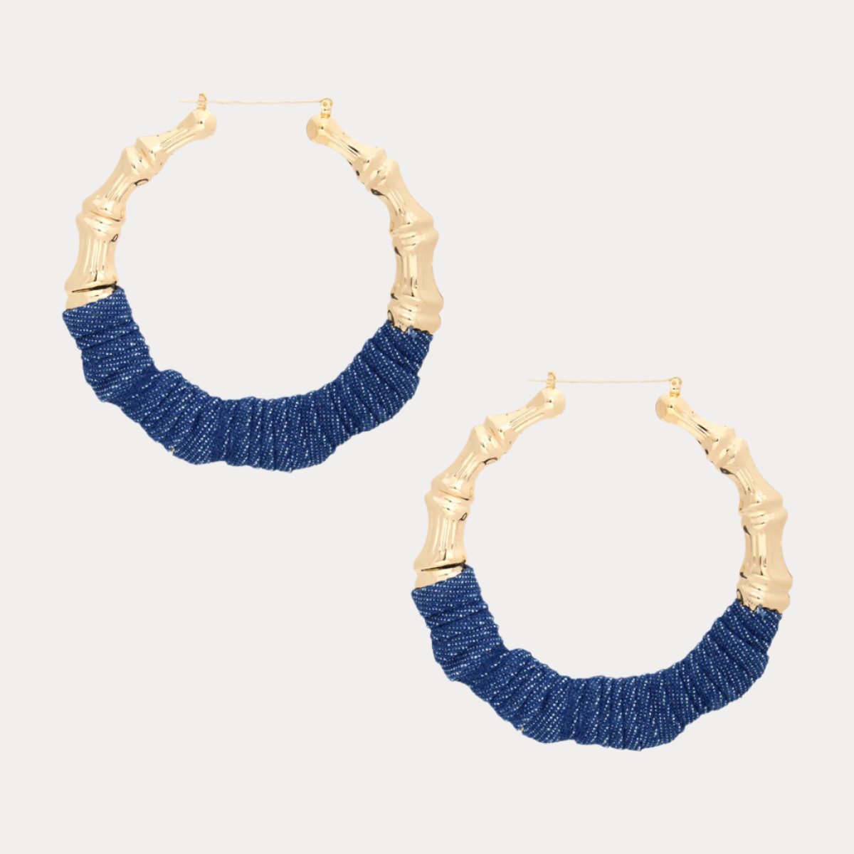 Stylish Wrapped Gold Hoops - Trendy Earrings for Any Occasion Jewelry Bubble