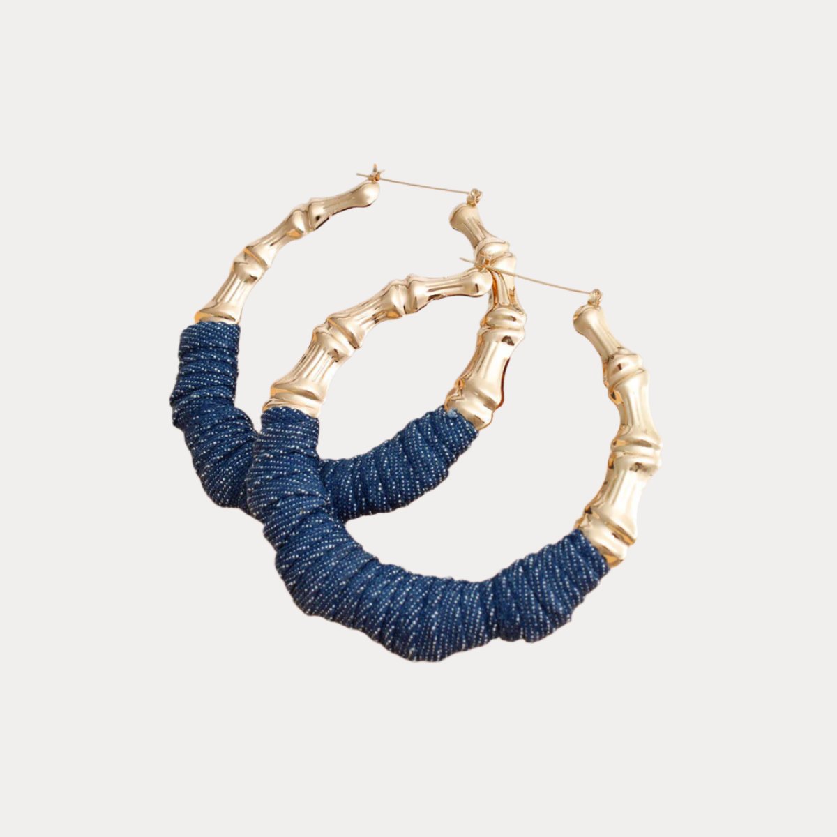 Stylish Wrapped Gold Hoops - Trendy Earrings for Any Occasion Jewelry Bubble