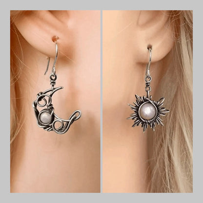 Sun & Moon Earrings Jewelry Bubble