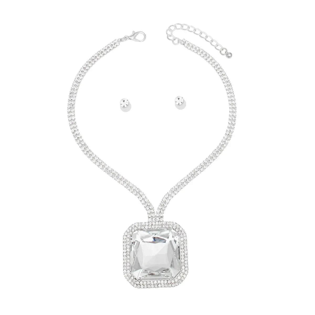 Suspended Clear Beauty Silver Necklace: The Perfect Statement Piece Jewelry Bubble