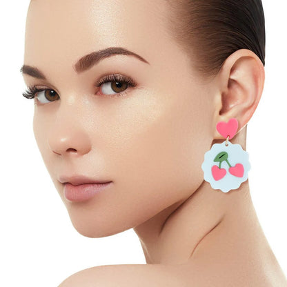 Sweet Shade Cherry Earrings: Fun & Fab Fashion Accessory for You! Jewelry Bubble