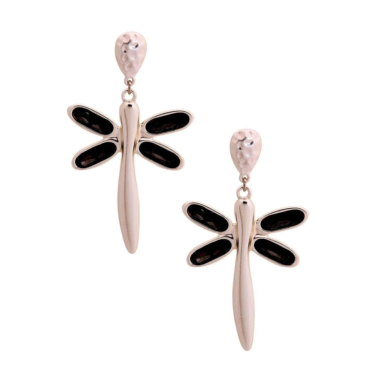 Take flight with our affordable and stylish silver-tone dragonfly earrings Jewelry Bubble