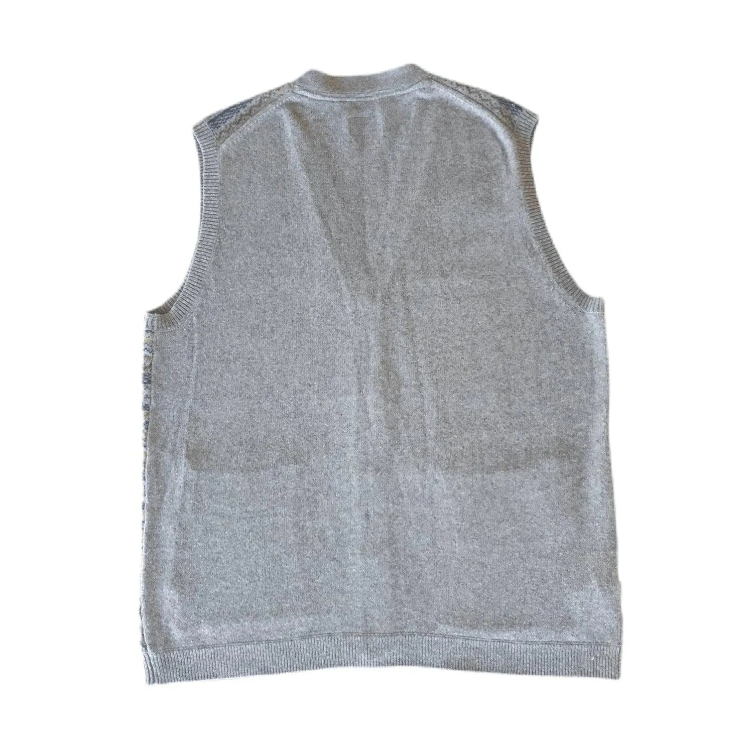 Ted Baker Mens Fairmun Button Through Fairisle Tank Sweater Vest Sleeveless Jewelry Bubble