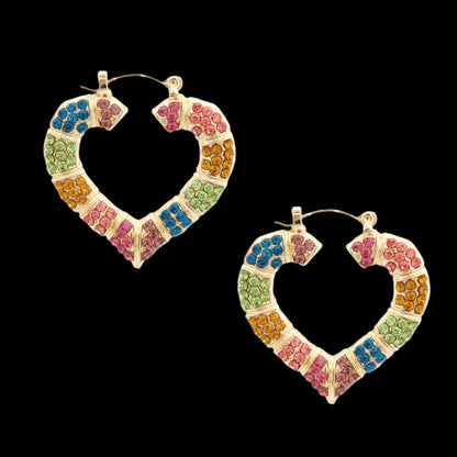 Timeless Heart Earrings Jewelry Bubble