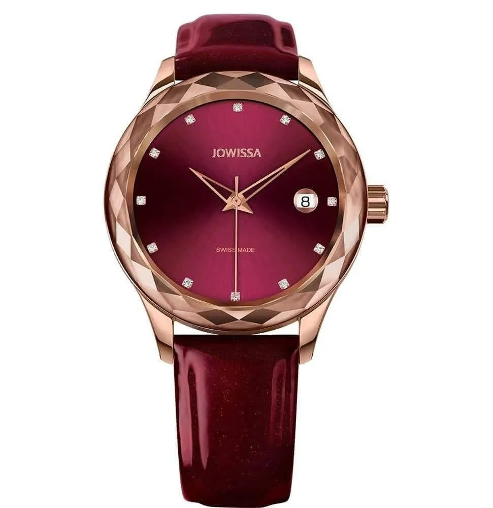 Tiro Swiss Ladies Watch Rose Bordeaux J6.241.M Jewelry Bubble