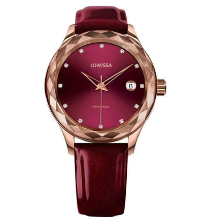 Tiro Swiss Ladies Watch Rose Bordeaux J6.241.M Jewelry Bubble