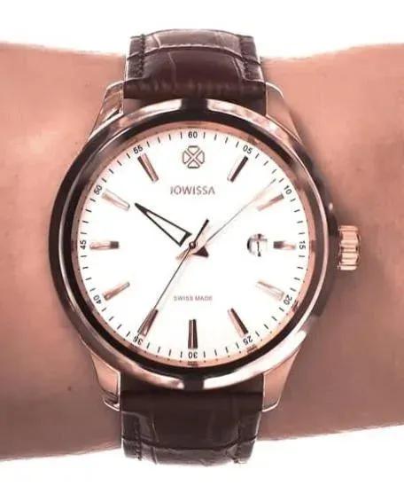 Tiro Swiss Men's Watch Rose Silver Brown J4.202.L