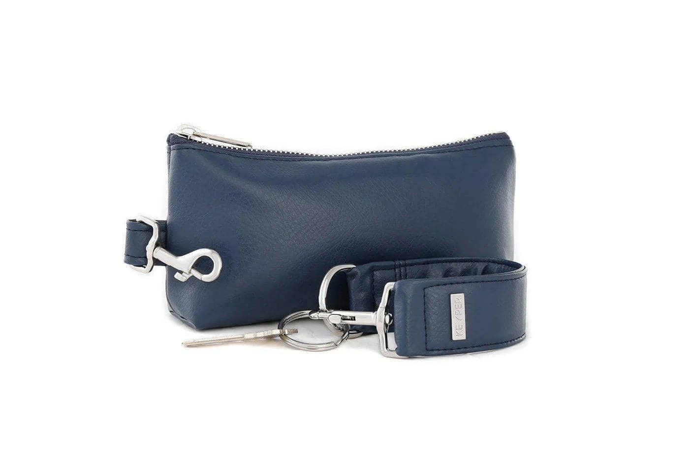 True Navy Vegan Leather 2-Piece Wristlet Set Jewelry Bubble