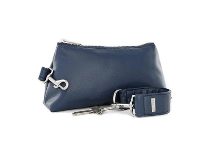 True Navy Vegan Leather 2-Piece Wristlet Set Jewelry Bubble