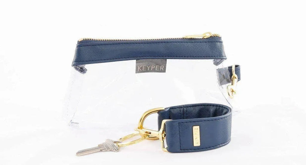 True Navy Vegan Leather 2-Piece Wristlet Set