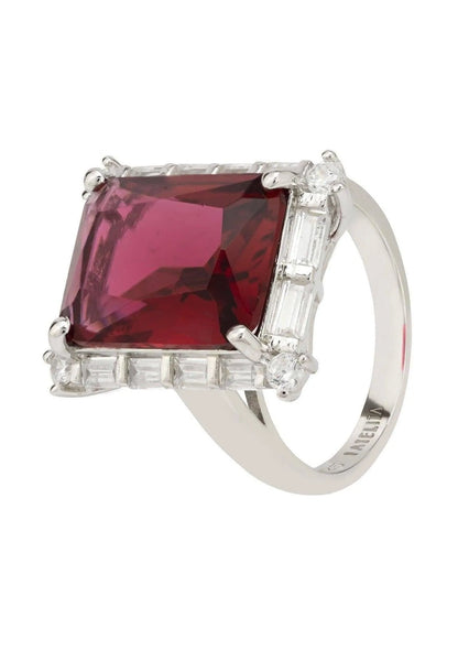 Tudor Lab-created Ruby Sterling Silver Ring Jewelry Bubble