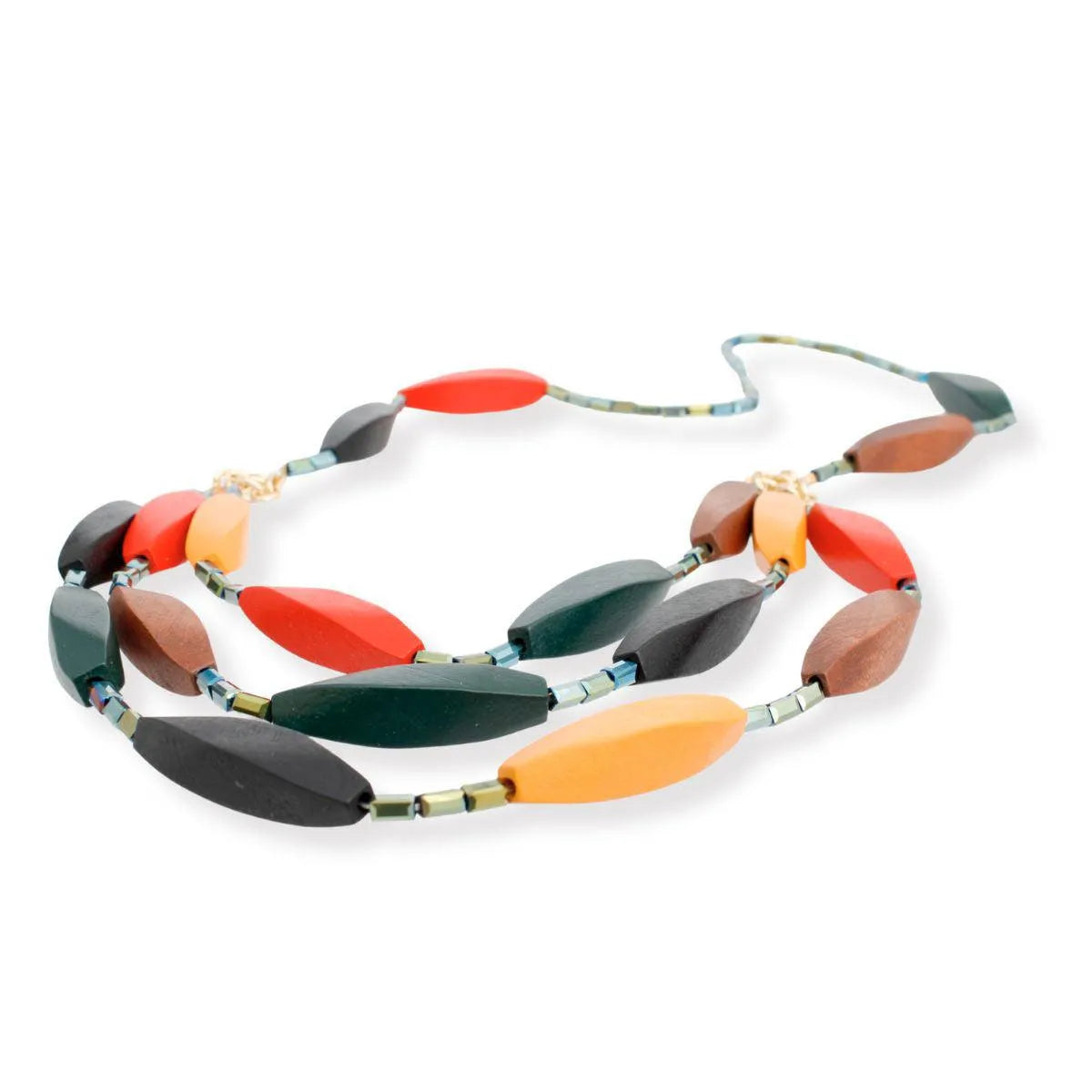 Unleash Your Bohemian Flair with the Multicolor Beaded Necklace Set Jewelry Bubble