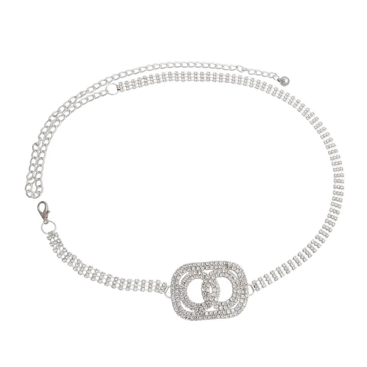 Unlimited Link Chain Belt Silver Plated Jewelry Bubble