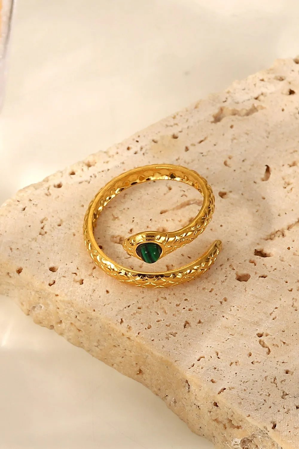 Unveil Your Wild Side with a Gold Bypass Snake Ring - Fashion Jewelry