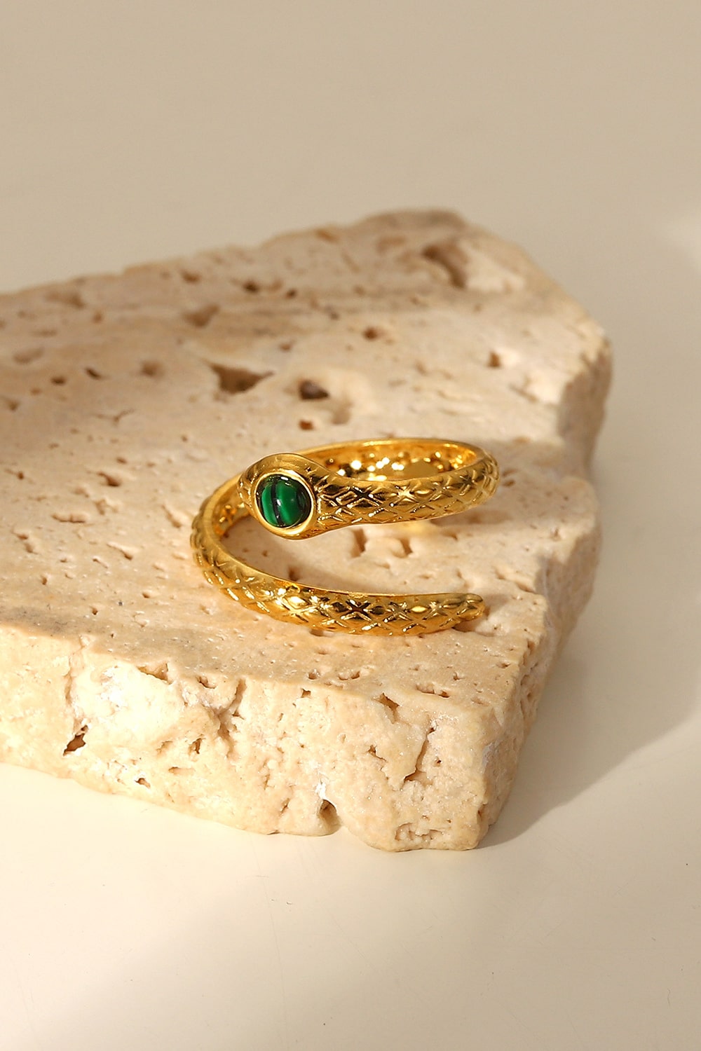 Unveil Your Wild Side with a Gold Bypass Snake Ring - Fashion Jewelry Jewelry Bubble