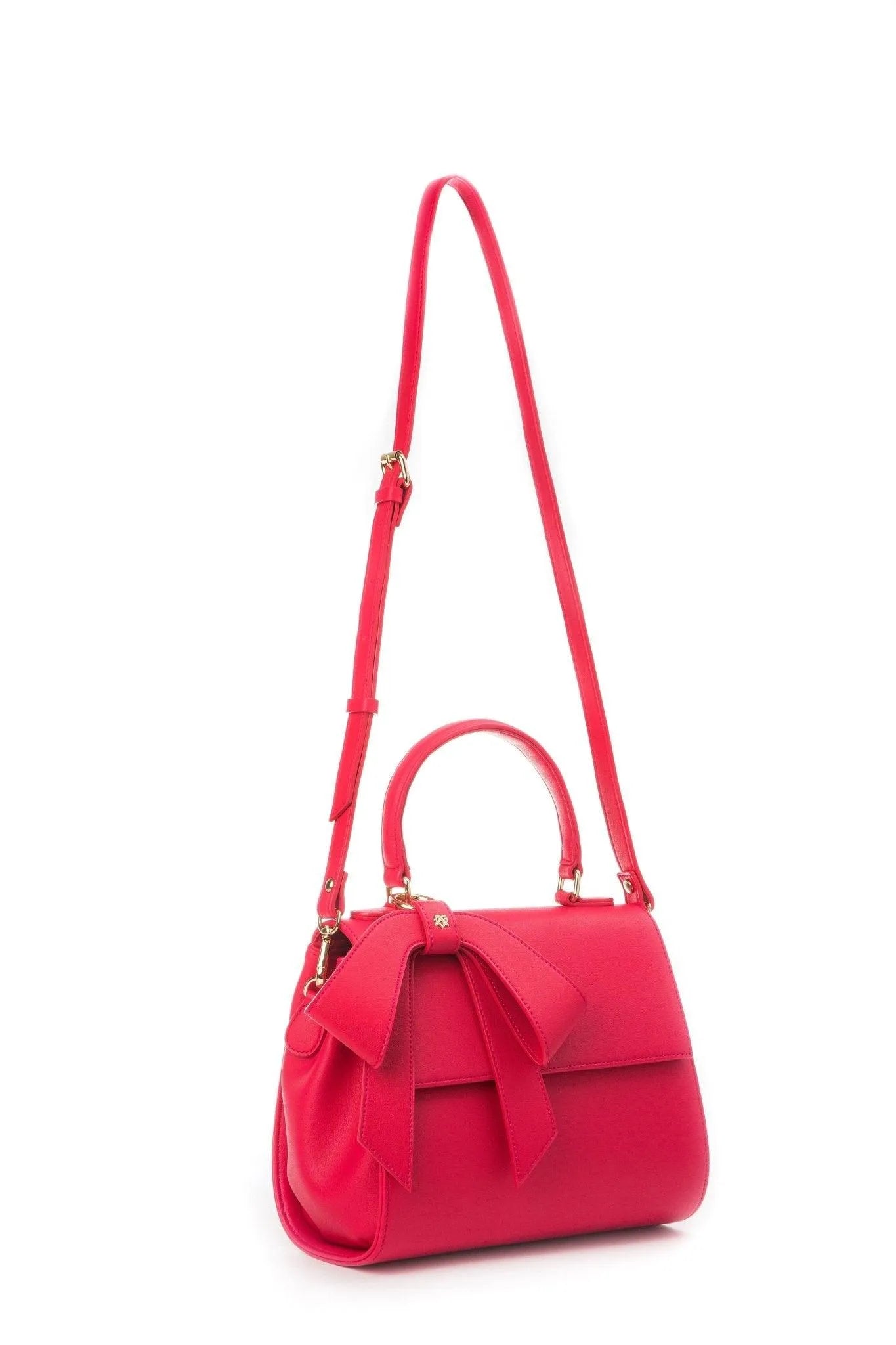 Vegan Leather Handbag Raspberry-pink Jewelry Bubble