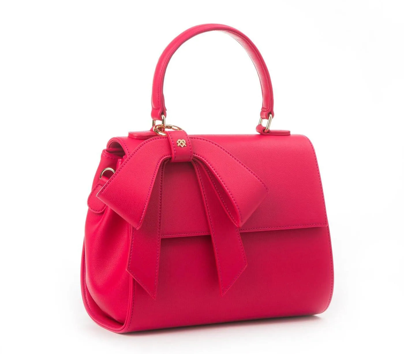 Vegan Leather Handbag Raspberry-pink Jewelry Bubble