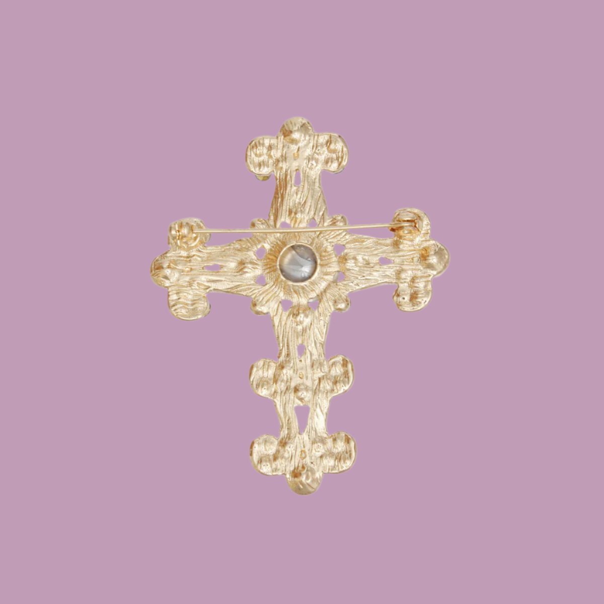 Victorian Cross Women's Brooch Jewelry Bubble