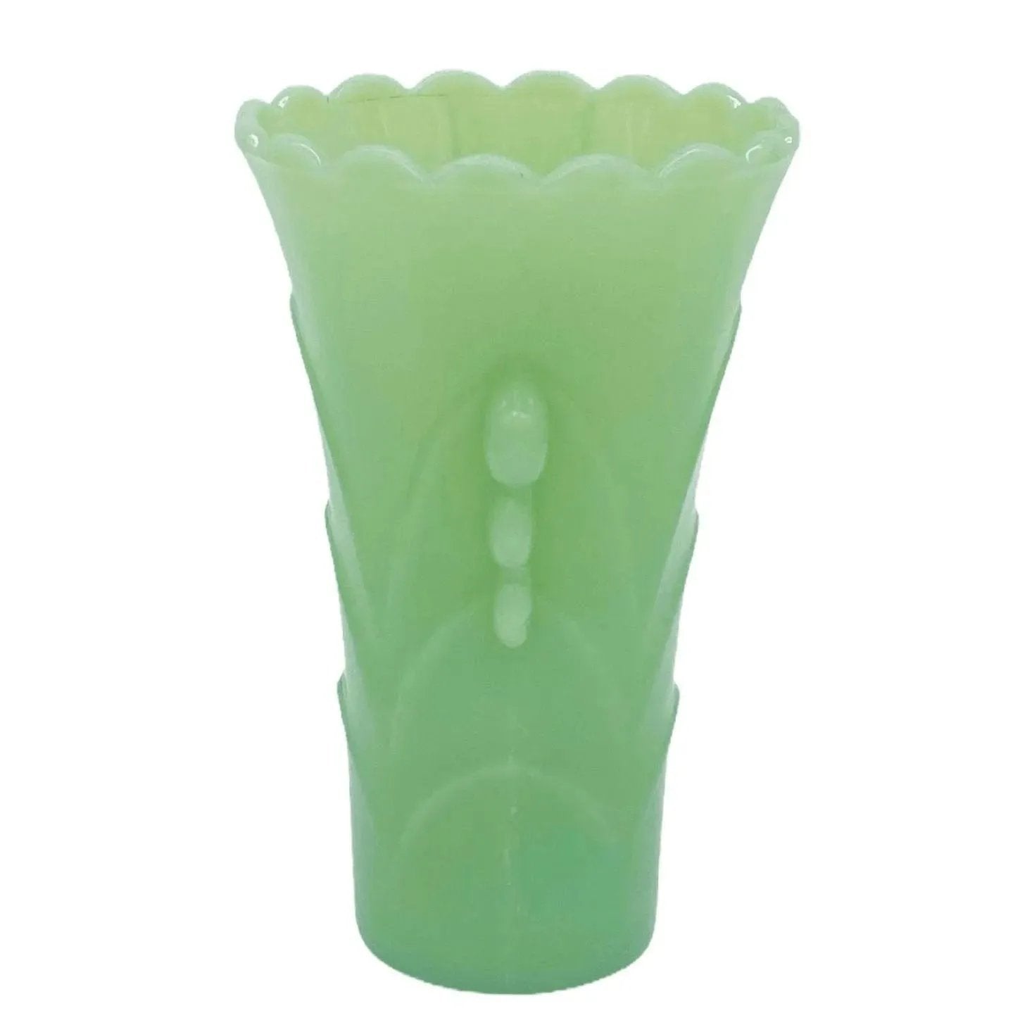 Vintage Anchor Hocking Fire King Jadeite Jadite Flower Vase