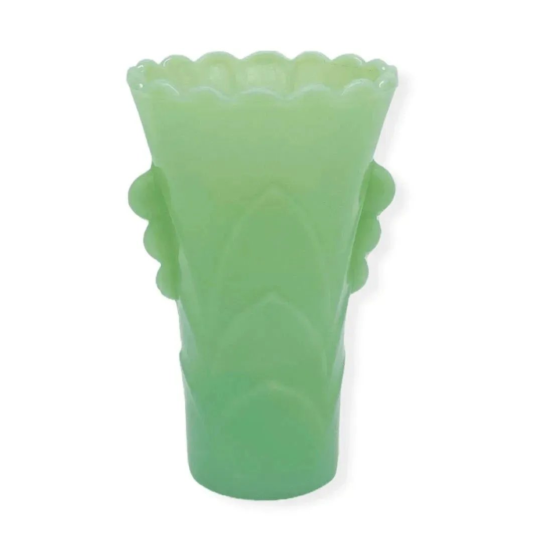 Vintage Anchor Hocking Fire King Jadeite Jadite Flower Vase