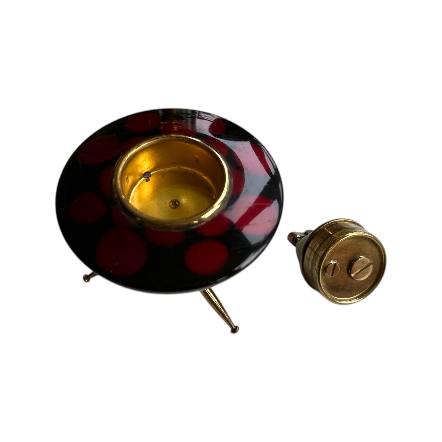 Vintage Atomic Age Sputnik Table Lighter | Mid-Century Modern Decorative Lighter | Retro Space-Inspired Home Decor Jewelry Bubble