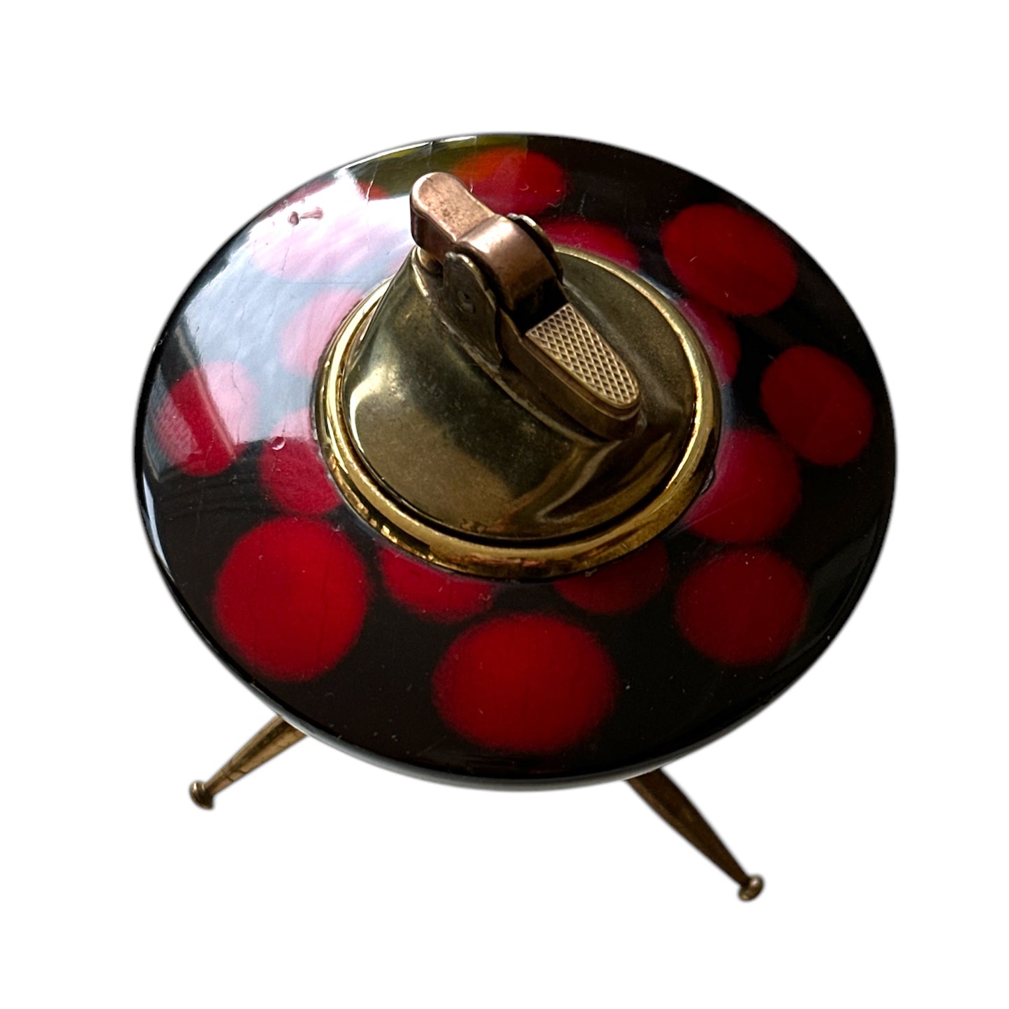 Vintage Atomic Age Sputnik Table Lighter | Mid-Century Modern Decorative Lighter | Retro Space-Inspired Home Decor Jewelry Bubble