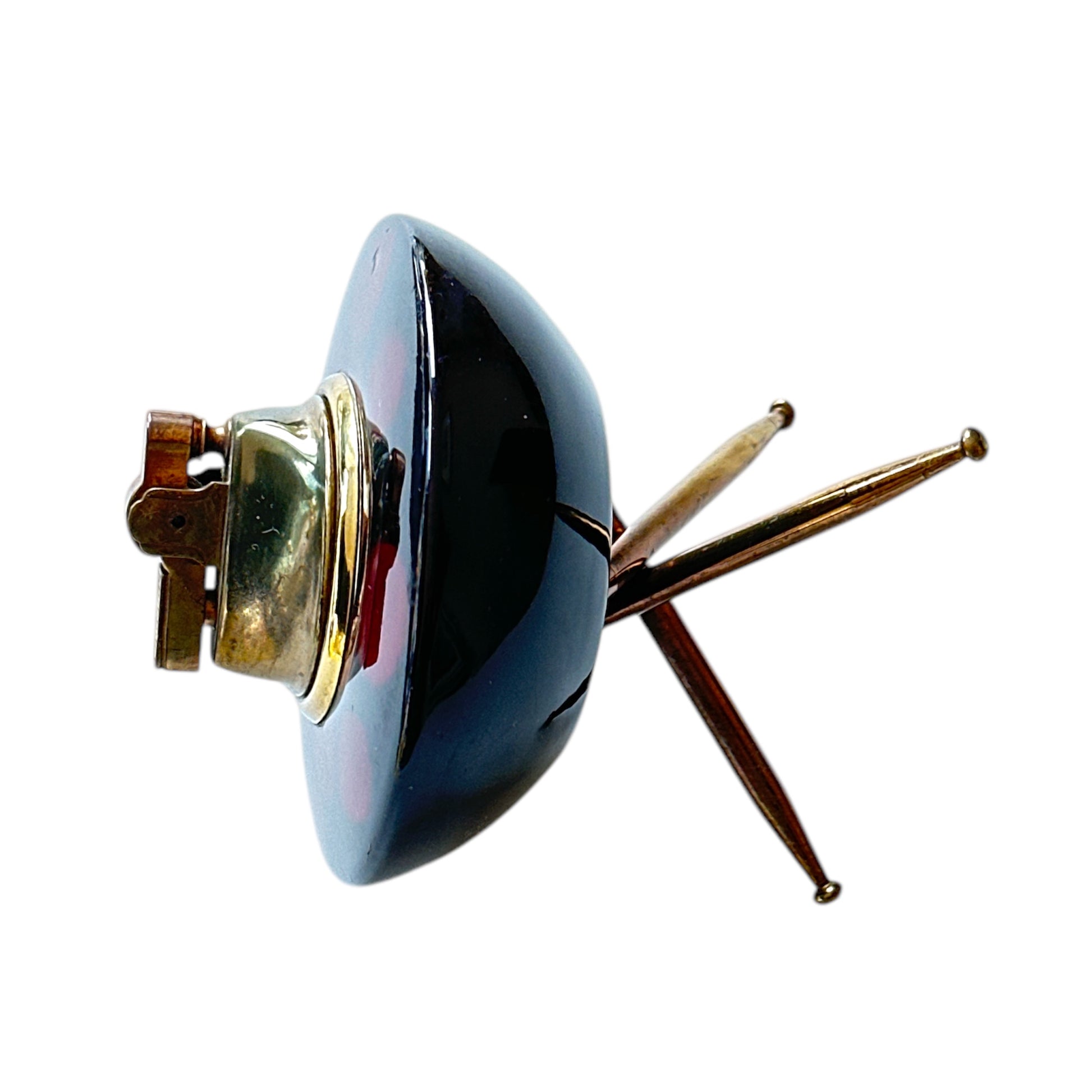 Vintage Atomic Age Sputnik Table Lighter | Mid-Century Modern Decorative Lighter | Retro Space-Inspired Home Decor Jewelry Bubble