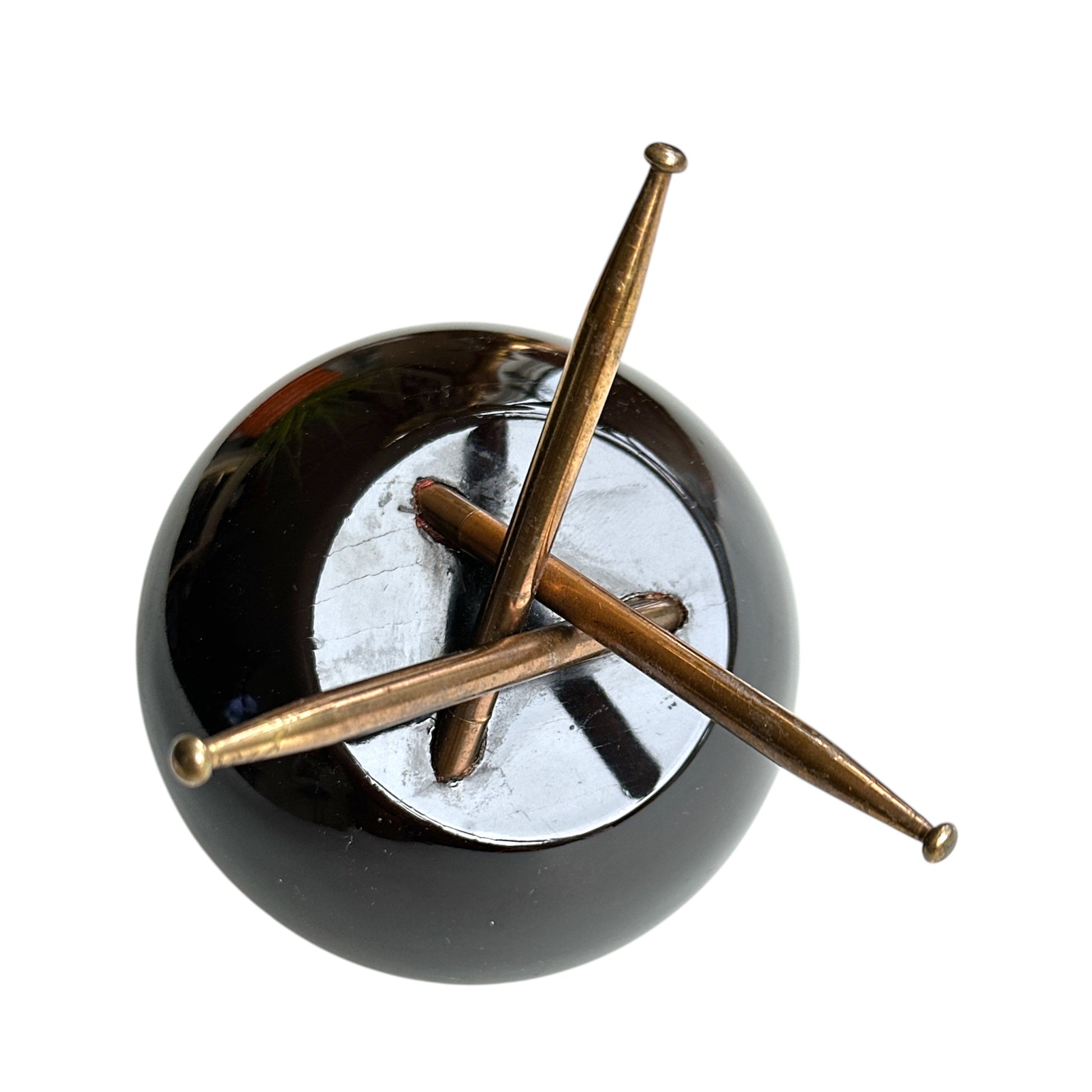 Vintage Atomic Age Sputnik Table Lighter | Mid-Century Modern Decorative Lighter | Retro Space-Inspired Home Decor Jewelry Bubble