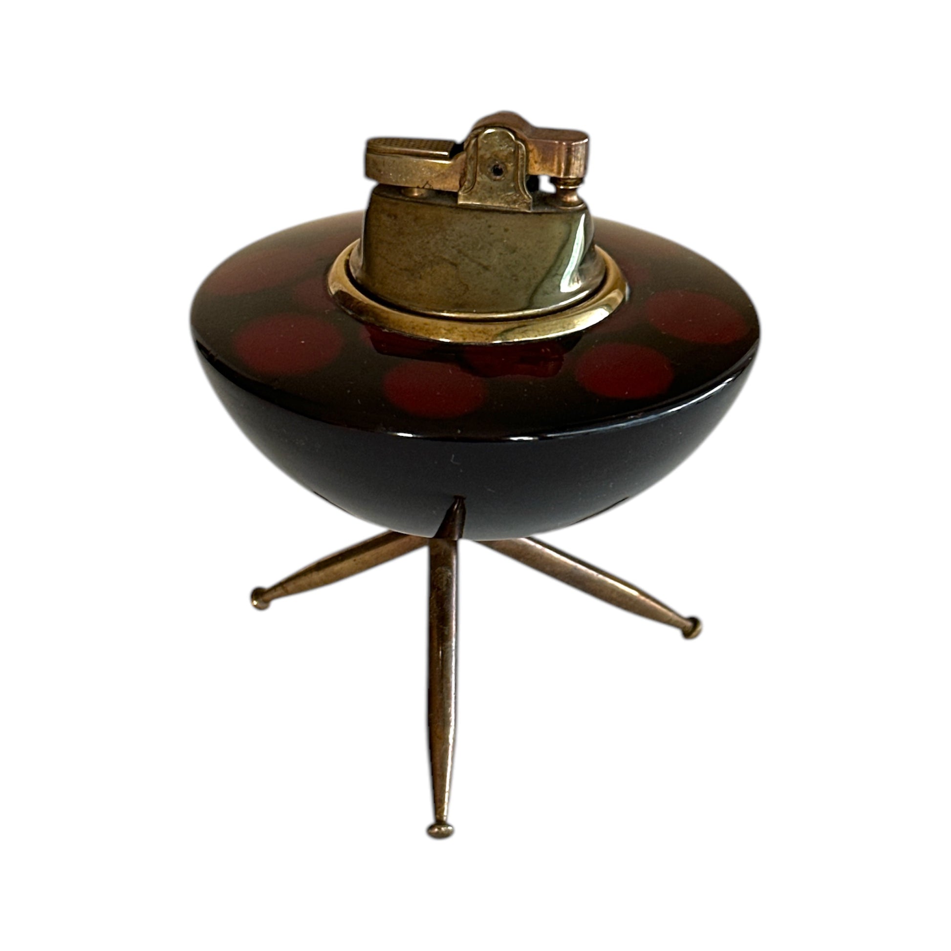 Vintage Atomic Age Sputnik Table Lighter | Mid-Century Modern Decorative Lighter | Retro Space-Inspired Home Decor Jewelry Bubble