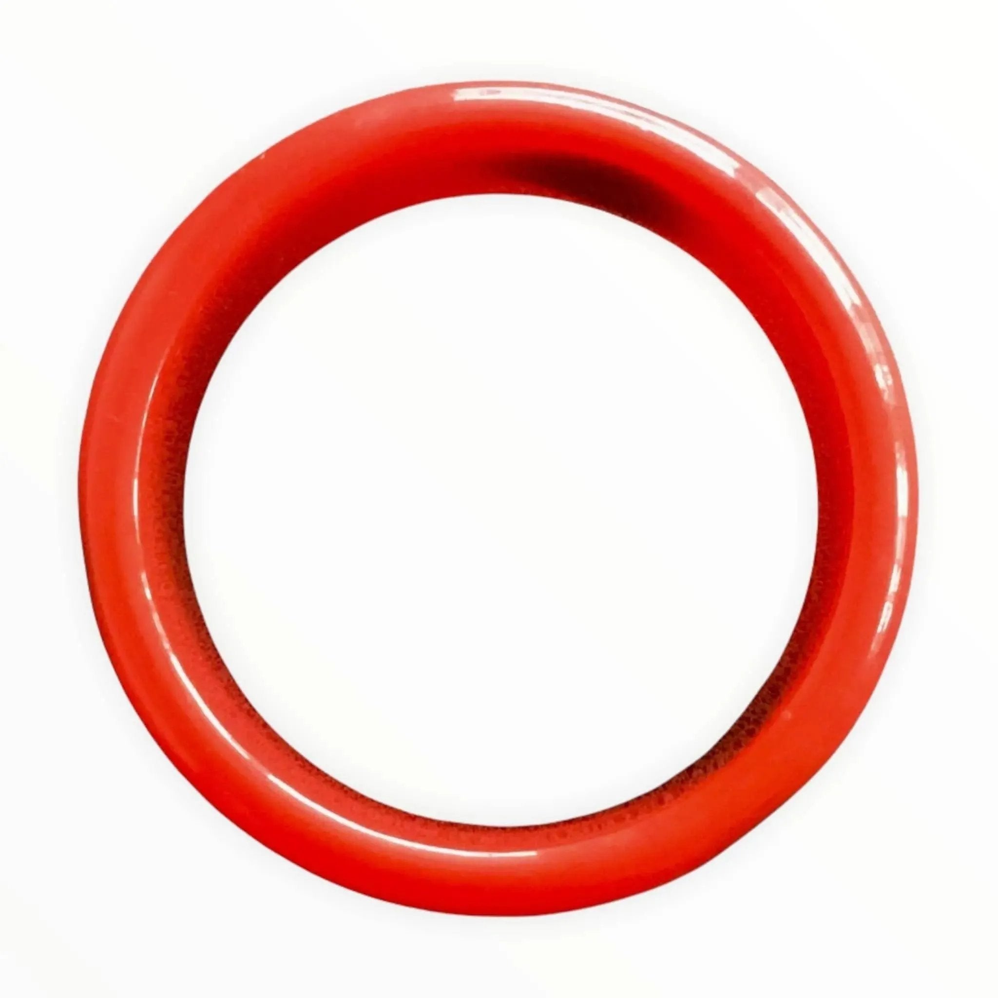 Vintage Bangle Cherry Red with Black Injected Hearts