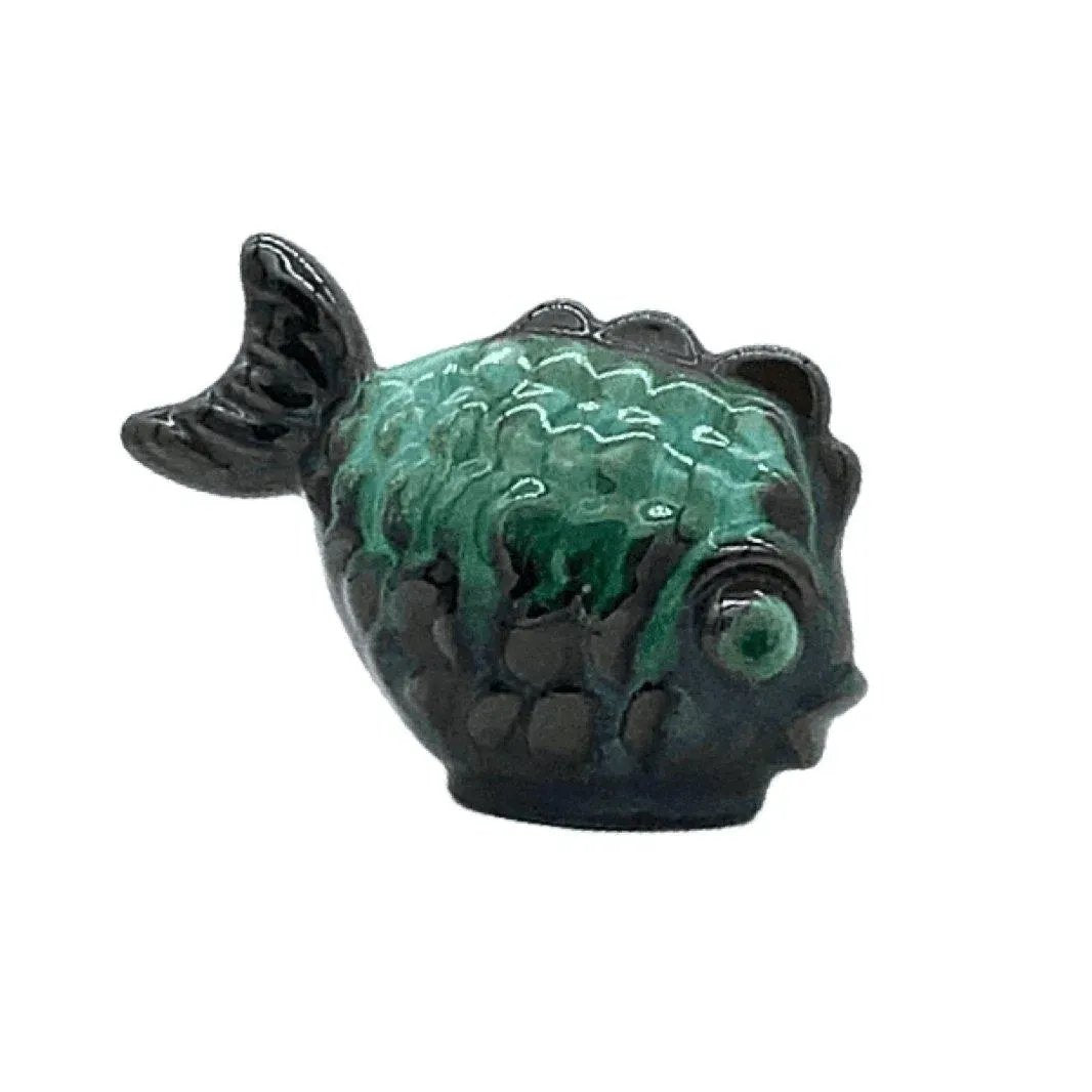 Vintage Ceramic Puffer Fish Figurine