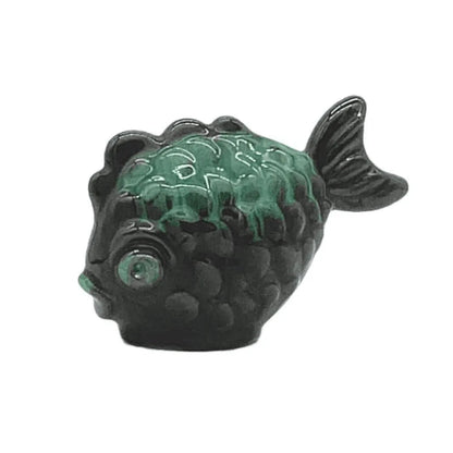 Vintage Ceramic Puffer Fish Figurine Jewelry Bubble