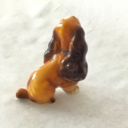 Vintage Collectible Disney Ceramic Lady Dog Figurine Jewelry Bubble