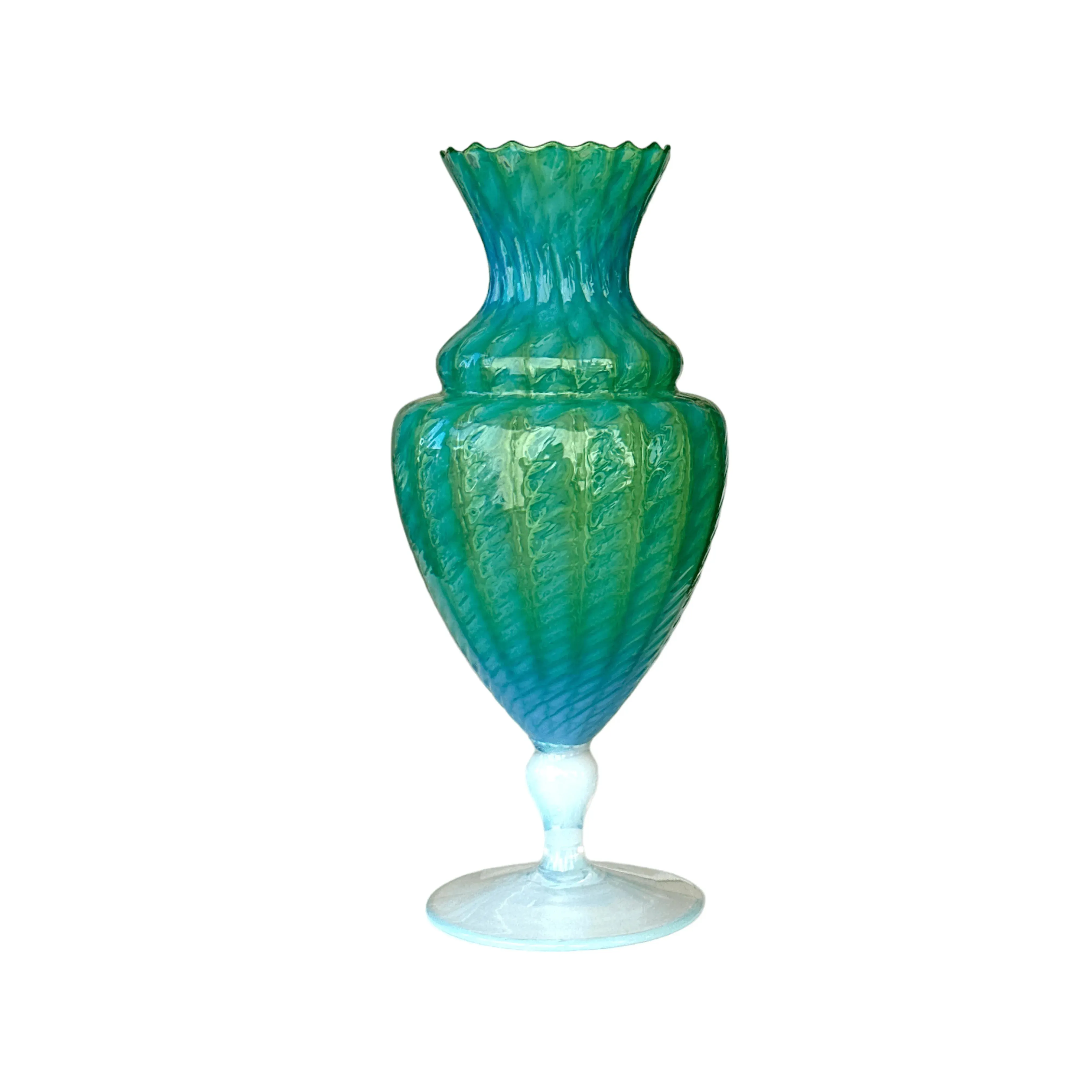 Vintage Empoli Glass Vase: A Classic Italian Masterpiece