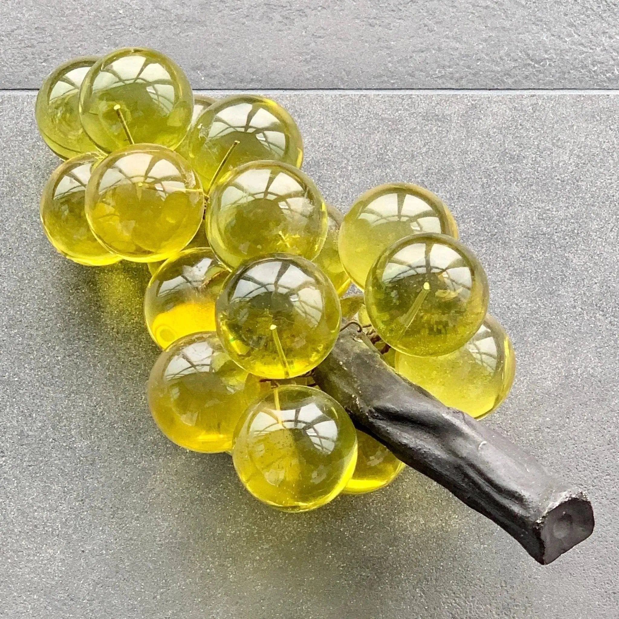 Vintage Grape Cluster Log Made of Lucite Orbs