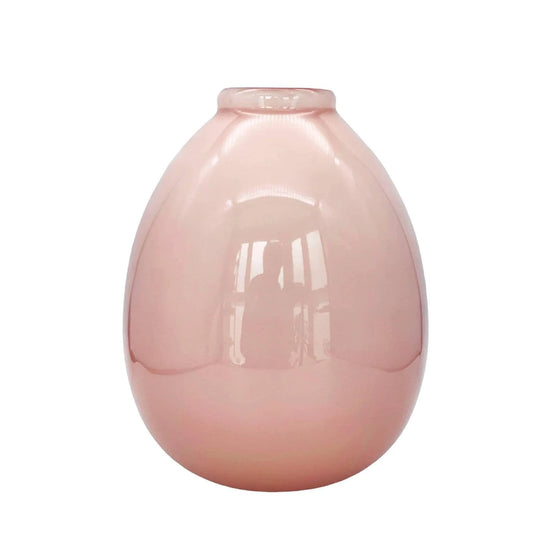 Vintage Mid-Century Pink Italian Glass Vase Jewelry Bubble