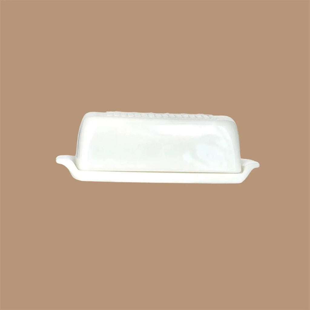 Vintage Milk Glass Butter Dish - Classic White Kitchen Essential