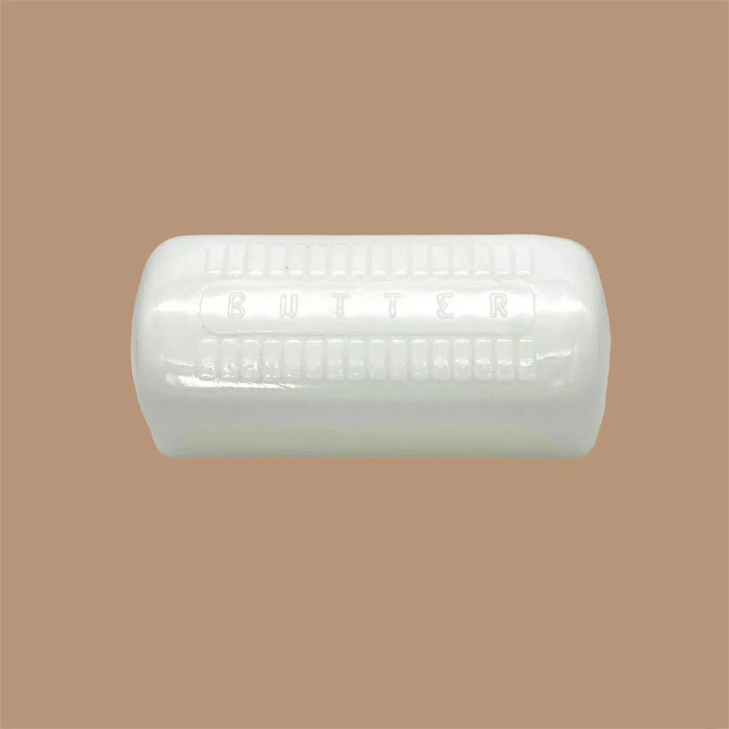 Vintage Milk Glass Butter Dish - Classic White Kitchen Essential