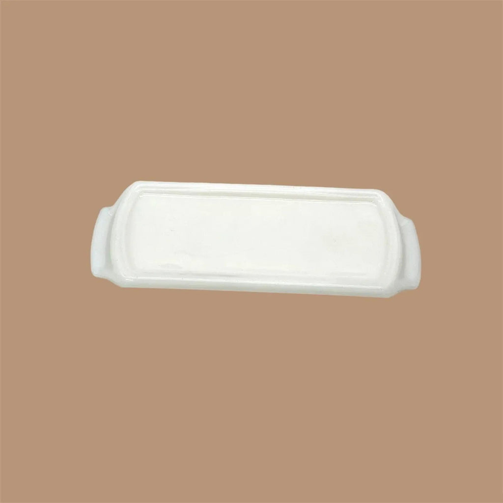 Vintage Milk Glass Butter Dish - Classic White Kitchen Essential