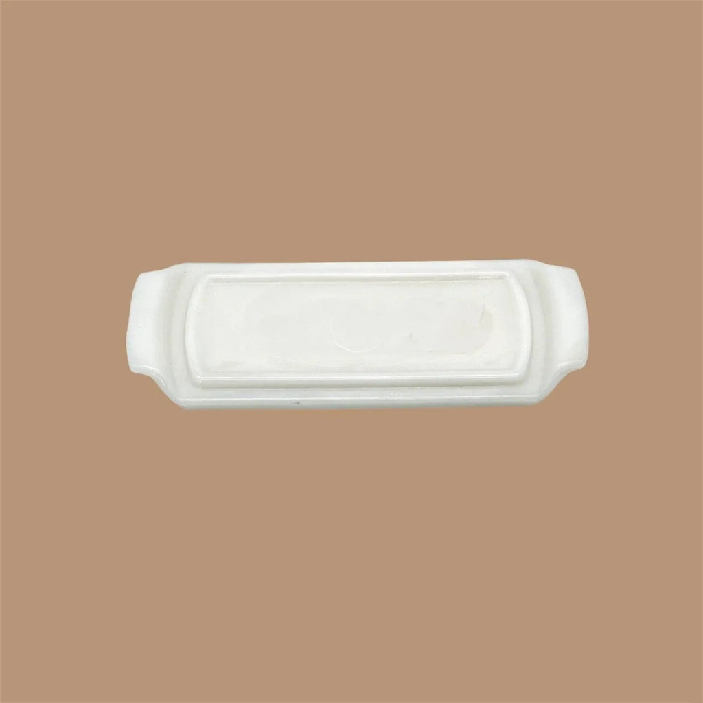 Vintage Milk Glass Butter Dish - Classic White Kitchen Essential