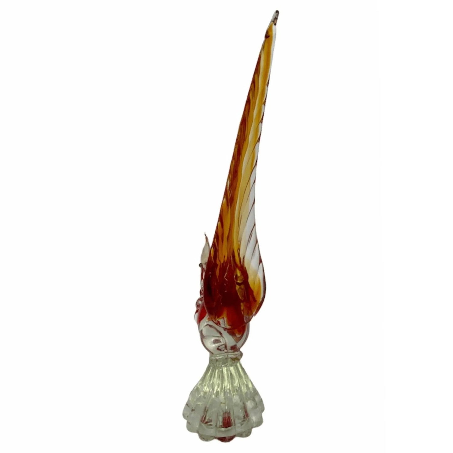 Vintage Murano Glass Pheasant Sculpture Jewelry Bubble