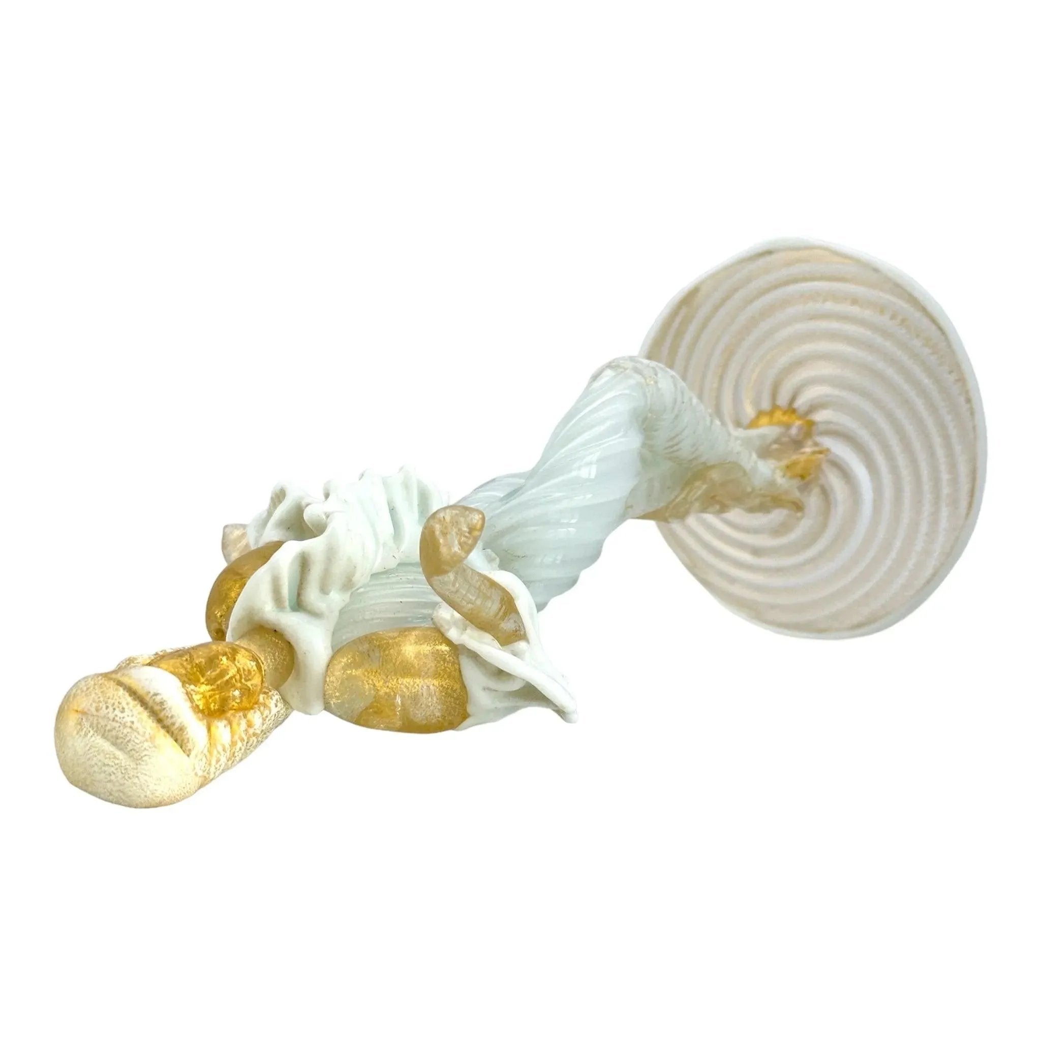 Vintage Murano Glass Venetian Dancer Figurine with Gold Aventurine - Buy now!