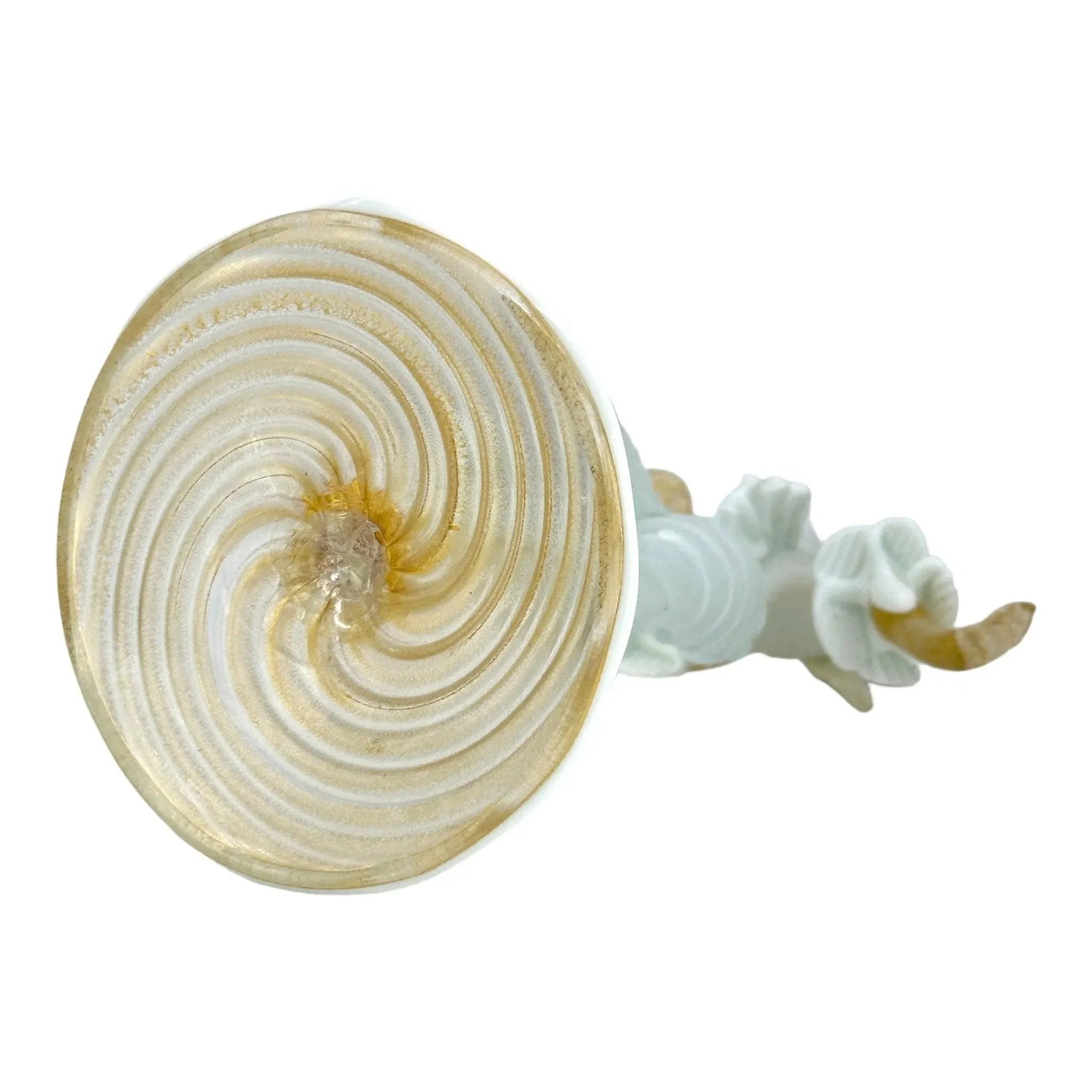 Vintage Murano Glass Venetian Dancer Figurine with Gold Aventurine - Buy now!