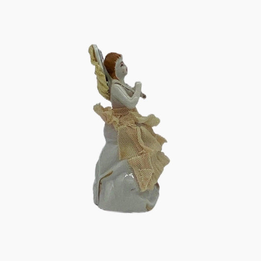 Vintage Porcelain Figurine Victorian Woman Occupied Japan Jewelry Bubble
