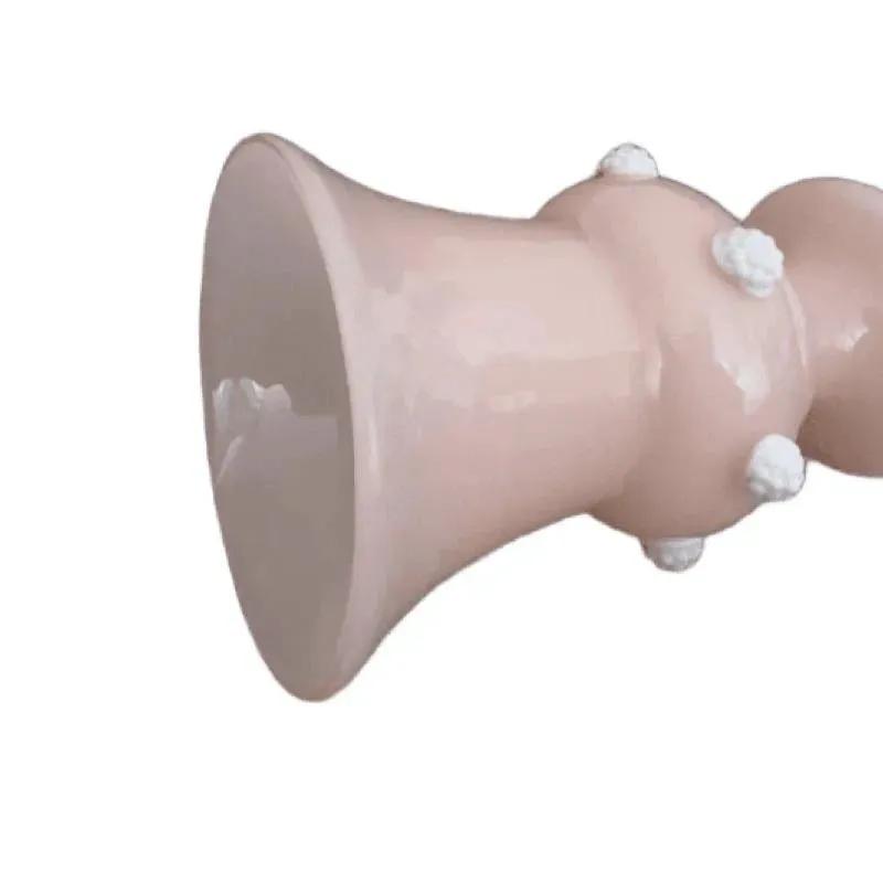 Vintage Soft Pink Opaline Glass Vase