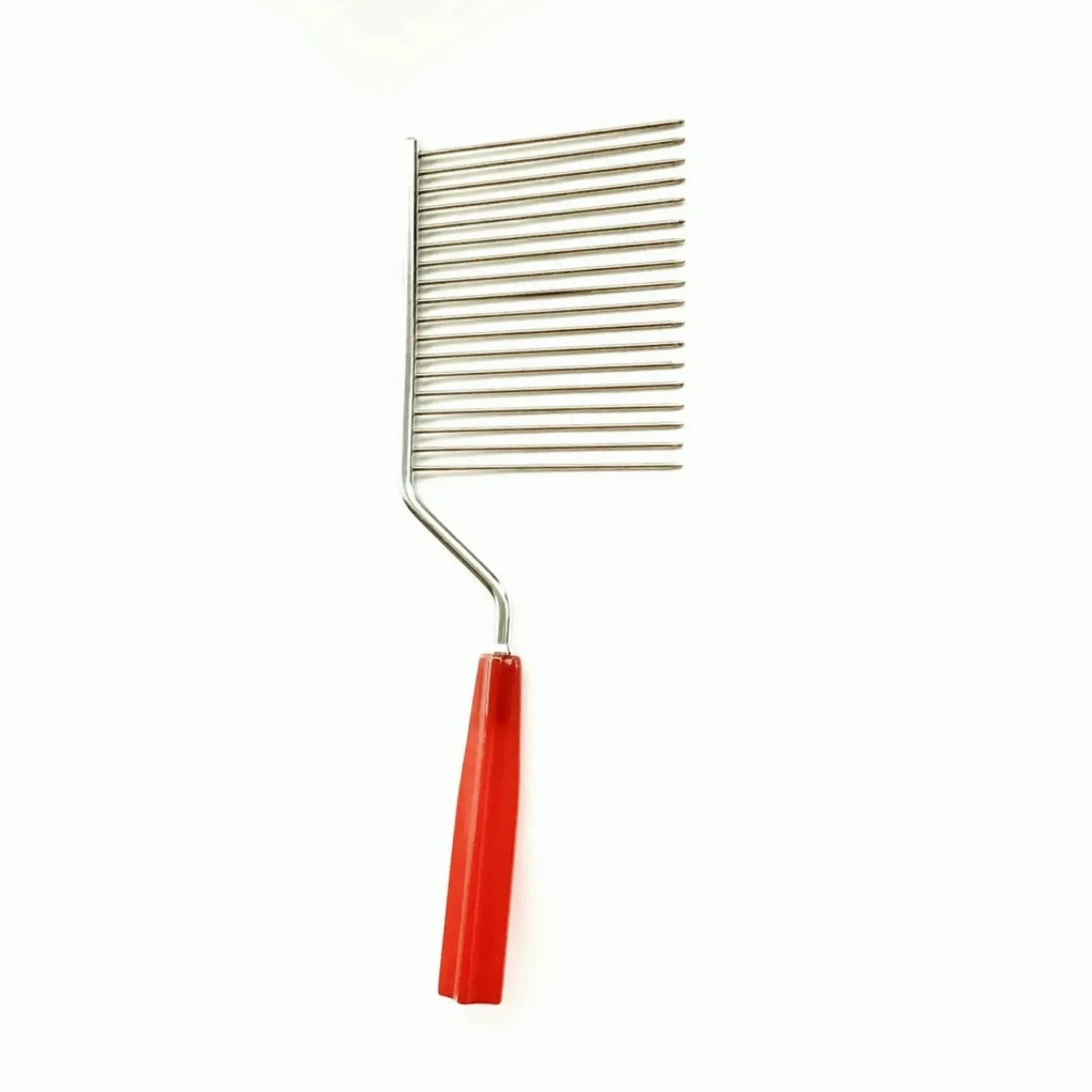 Vintage kitchenware red bakelite handle cake breaker